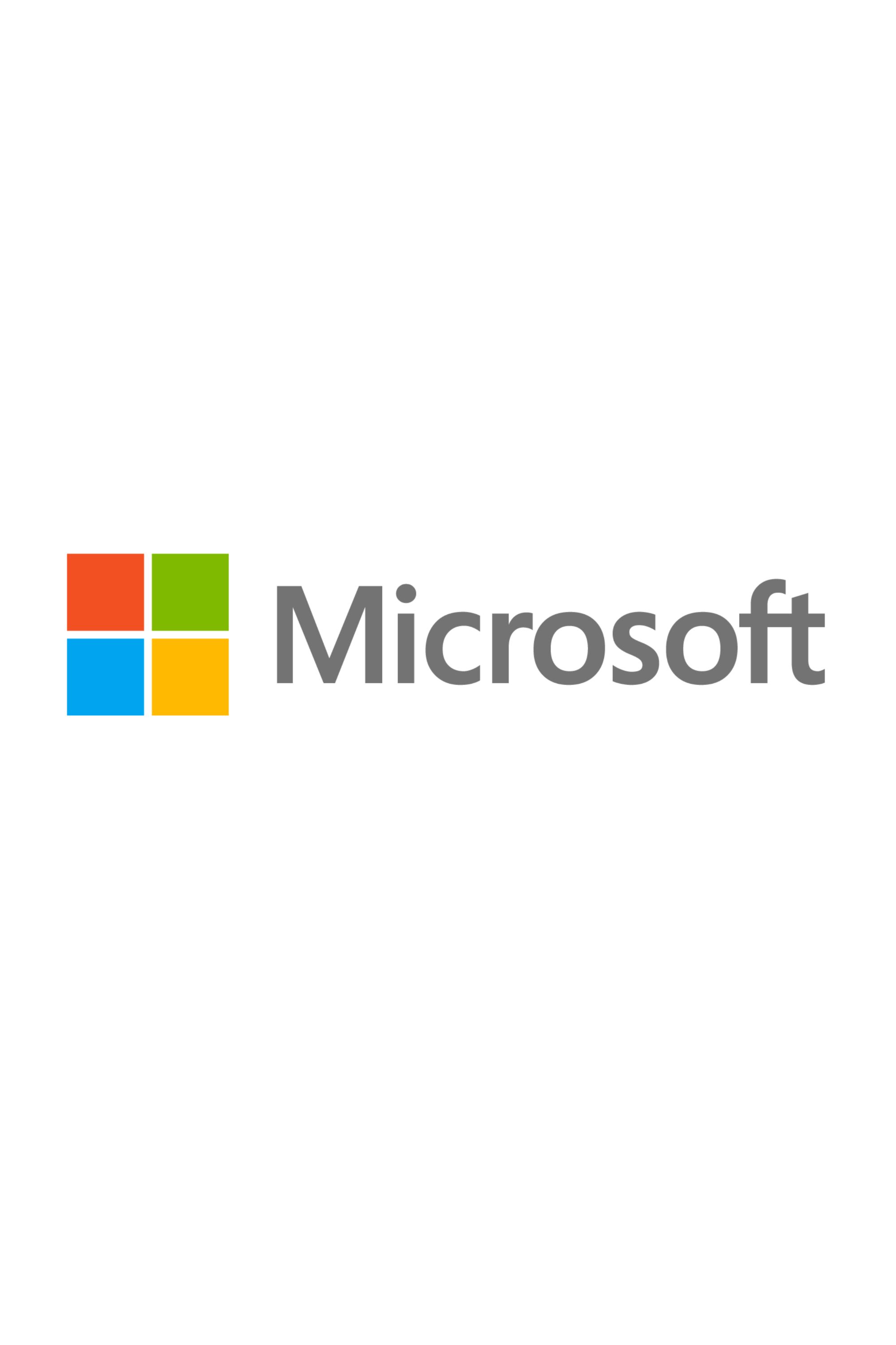 Логотип Microsoft на белом фоне